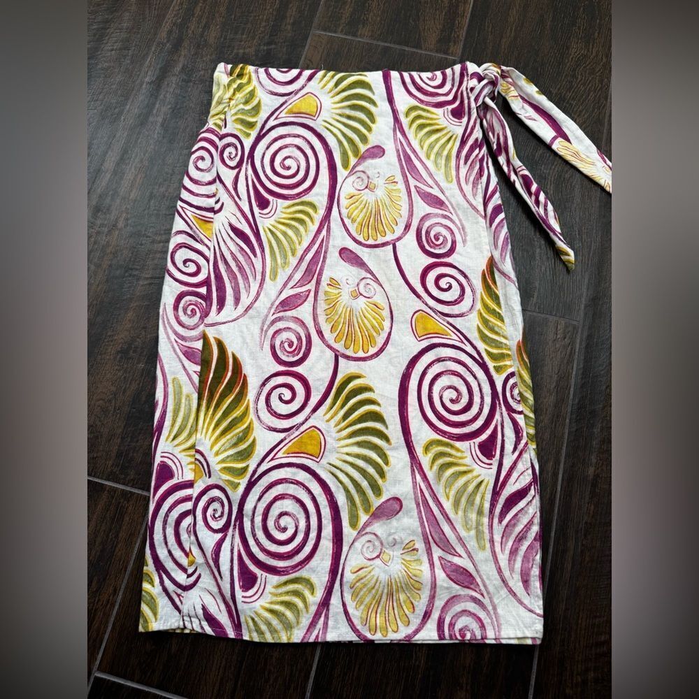 Christian Siriano Swirl Sarong in Pink and Yellow